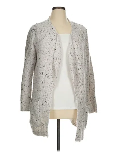 Pre-owned Cj Banks Cardigan Sweater In Silver