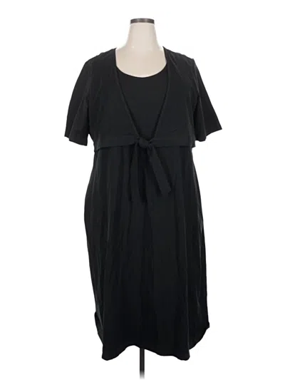 Pre-owned Cj Banks Casual Dress In Black