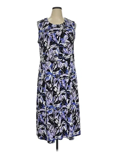 Pre-owned Cj Banks Casual Dress In Blue