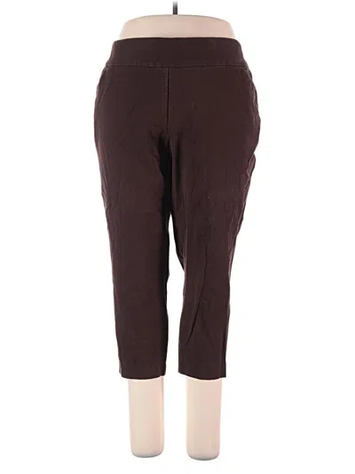 Pre-owned Cj Banks Casual Pants In Burgundy