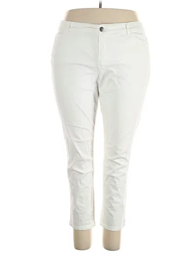 Pre-owned Cj Banks Casual Pants In White