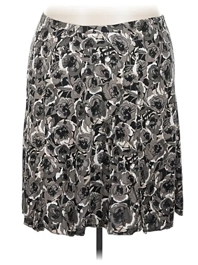 Pre-owned Cj Banks Casual Skirt In Silver