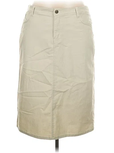 Pre-owned Cj Banks Casual Skirt In Tan