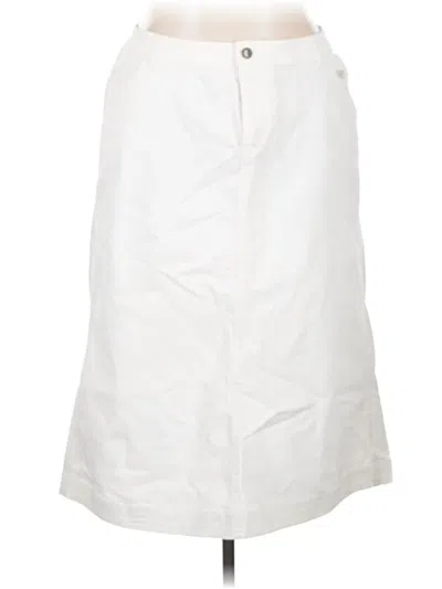 Pre-owned Cj Banks Casual Skirt In White