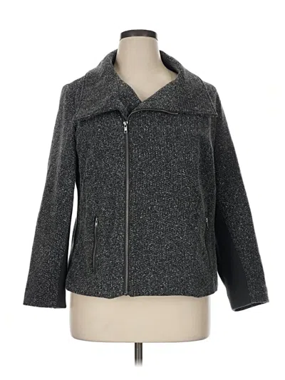 Pre-owned Cj Banks Coat In Gray