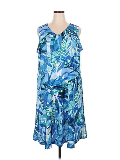 Pre-owned Cj Banks Cocktail Dress In Blue