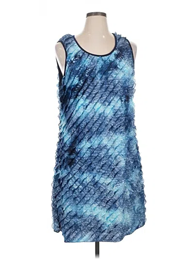 Pre-owned Cj Banks Cocktail Dress In Blue