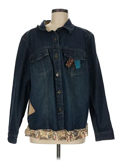 Pre-owned Cj Banks Denim Jacket In Blue