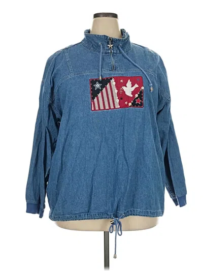 Pre-owned Cj Banks Denim Jacket In Blue