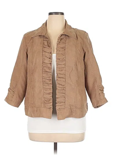 Pre-owned Cj Banks Jacket In Tan