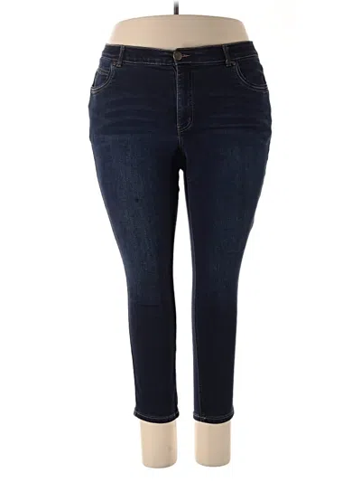 Pre-owned Cj Banks Jeggings In Blue