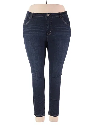 Pre-owned Cj Banks Jeggings In Blue