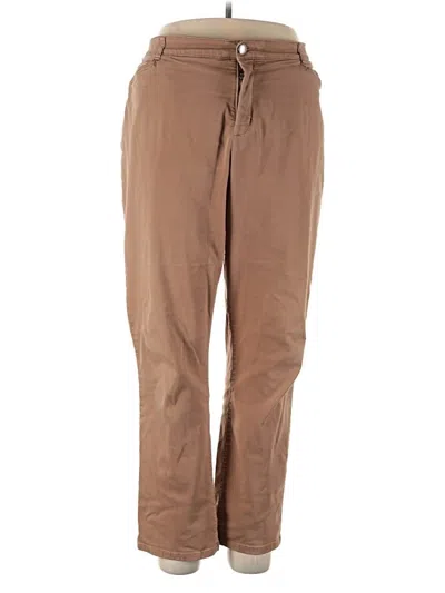 Pre-owned Cj Banks Khaki Pant In Brown
