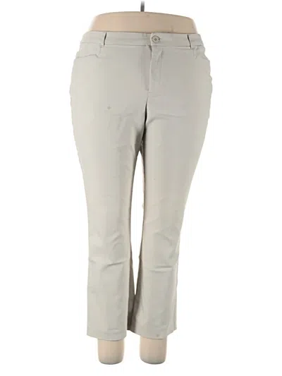 Pre-owned Cj Banks Khaki Pant In Gray