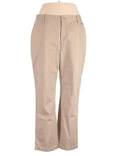 Pre-owned Cj Banks Khaki Pant In Tan