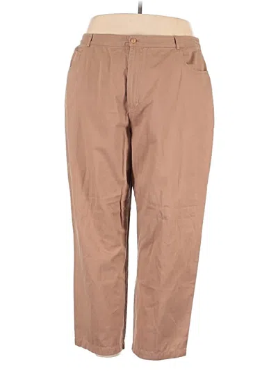Pre-owned Cj Banks Khaki Pant In Tan