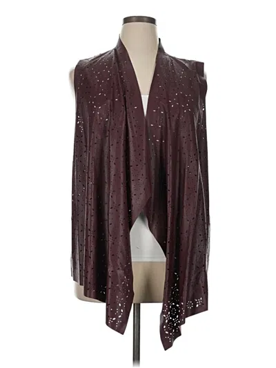 Pre-owned Cj Banks Kimono In Burgundy
