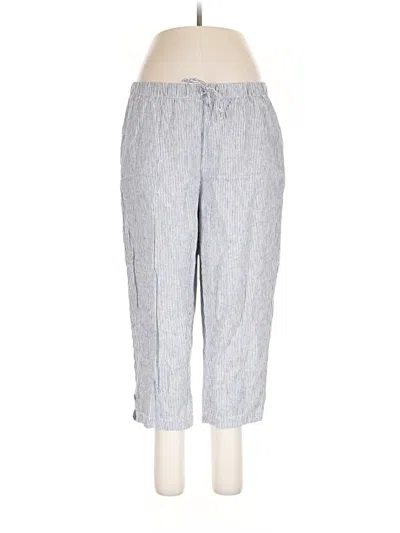 Pre-owned Cj Banks Linen Pants In Gray