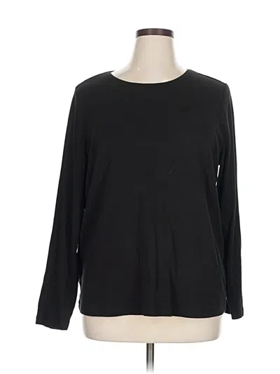 Pre-owned Cj Banks Long Sleeve T-shirt In Black