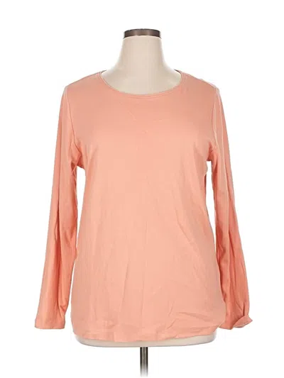 Pre-owned Cj Banks Long Sleeve T-shirt In Orange