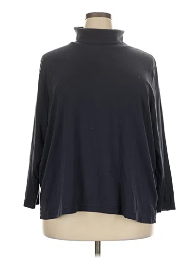 Pre-owned Cj Banks Long Sleeve Turtleneck In Black