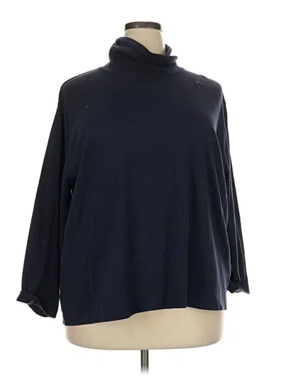 Pre-owned Cj Banks Long Sleeve Turtleneck In Blue