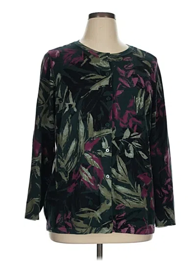 Pre-owned Cj Banks Pullover Sweater In Black