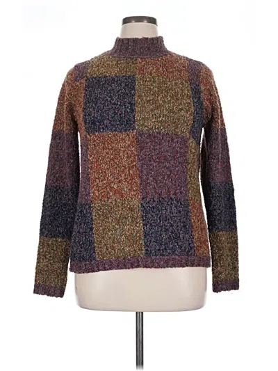 Pre-owned Cj Banks Pullover Sweater In Brown