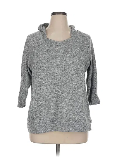 Pre-owned Cj Banks Pullover Sweater In Gray