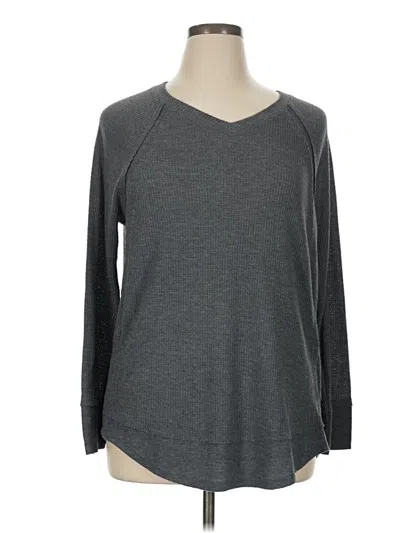 Pre-owned Cj Banks Pullover Sweater In Gray