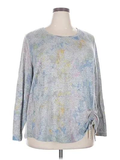 Pre-owned Cj Banks Pullover Sweater In Silver