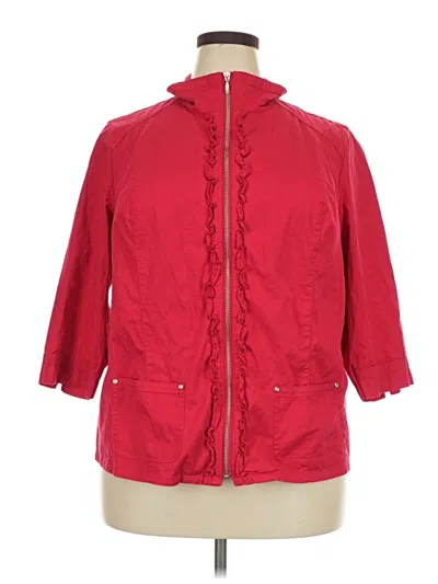 Pre-owned Cj Banks Raincoat In Red
