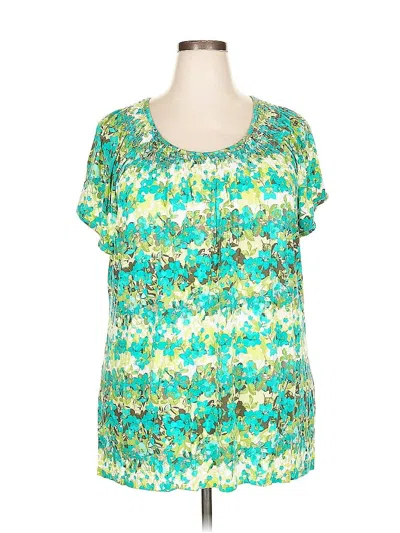 Pre-owned Cj Banks Short Sleeve T-shirt In Green