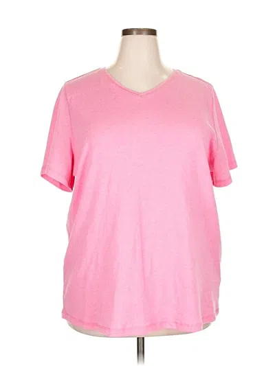 Pre-owned Cj Banks Short Sleeve T-shirt In Pink