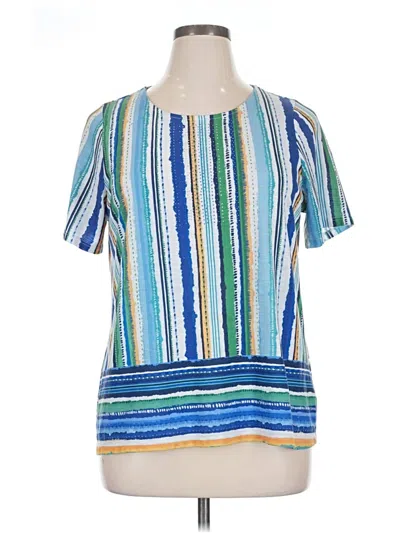 Pre-owned Cj Banks Short Sleeve T-shirt In Blue