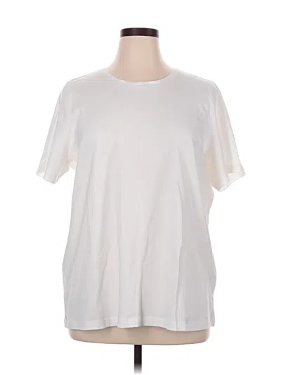Pre-owned Cj Banks Short Sleeve T-shirt In Ivory
