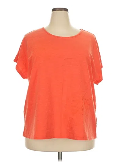 Pre-owned Cj Banks Short Sleeve T-shirt In Orange