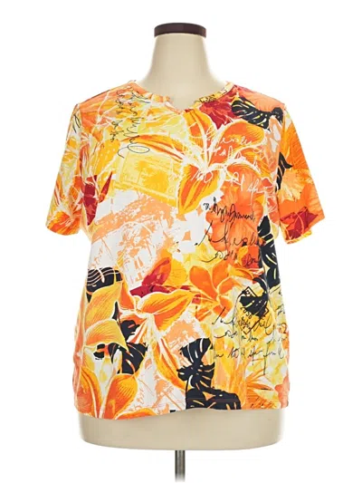 Pre-owned Cj Banks Short Sleeve T-shirt In Orange