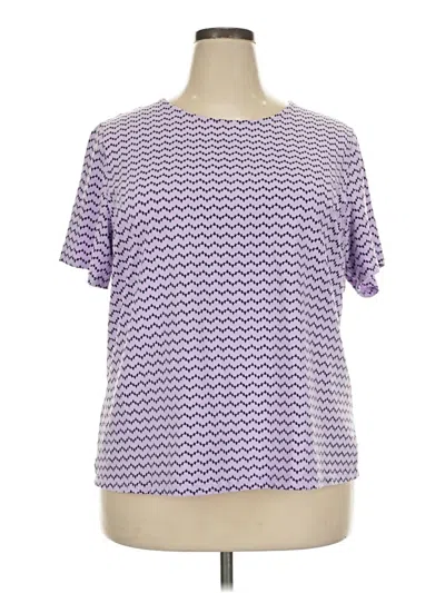 Pre-owned Cj Banks Short Sleeve T-shirt In Purple