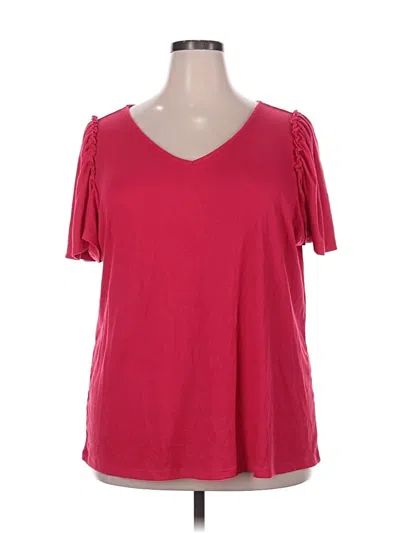 Pre-owned Cj Banks Short Sleeve T-shirt In Red