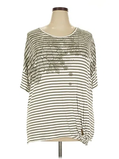 Pre-owned Cj Banks Short Sleeve T-shirt In Silver