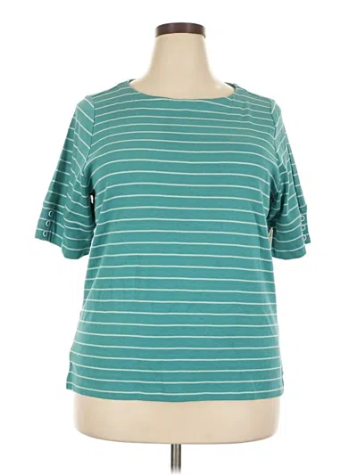 Cj Banks Short Sleeve T-shirt In Teal