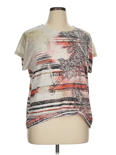 Pre-owned Cj Banks Short Sleeve T-shirt In White