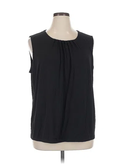 Pre-owned Cj Banks Sleeveless Blouse In Black
