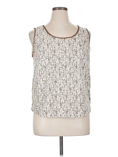 Pre-owned Cj Banks Sleeveless Blouse In White