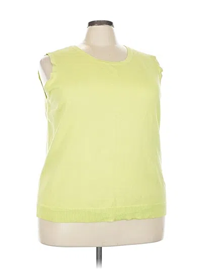 Pre-owned Cj Banks Sleeveless T-shirt In Green