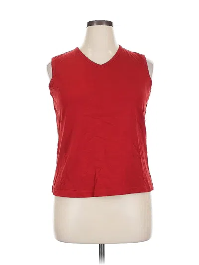 Pre-owned Cj Banks Sleeveless T-shirt In Red