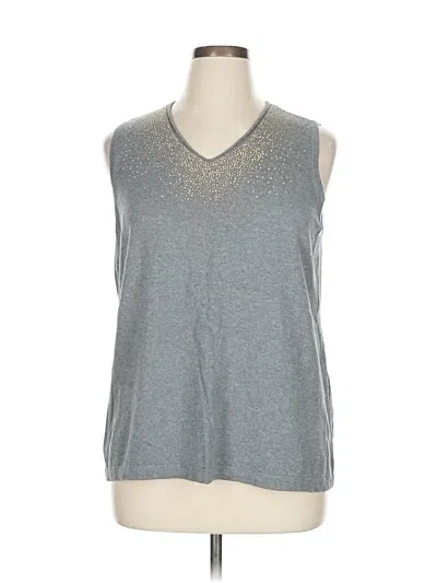 Pre-owned Cj Banks Sleeveless T-shirt In Silver