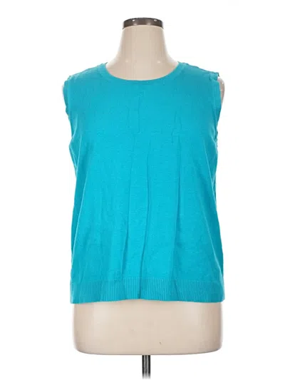 Pre-owned Cj Banks Sleeveless T-shirt In Blue