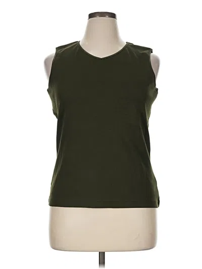 Pre-owned Cj Banks Sleeveless T-shirt In Green